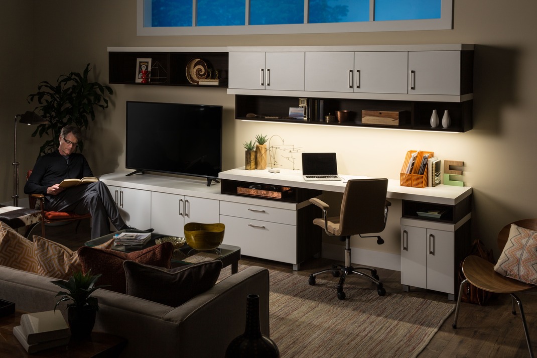 Built-in home office storage and desk wall — Atlantic Source, Georgetown DE
