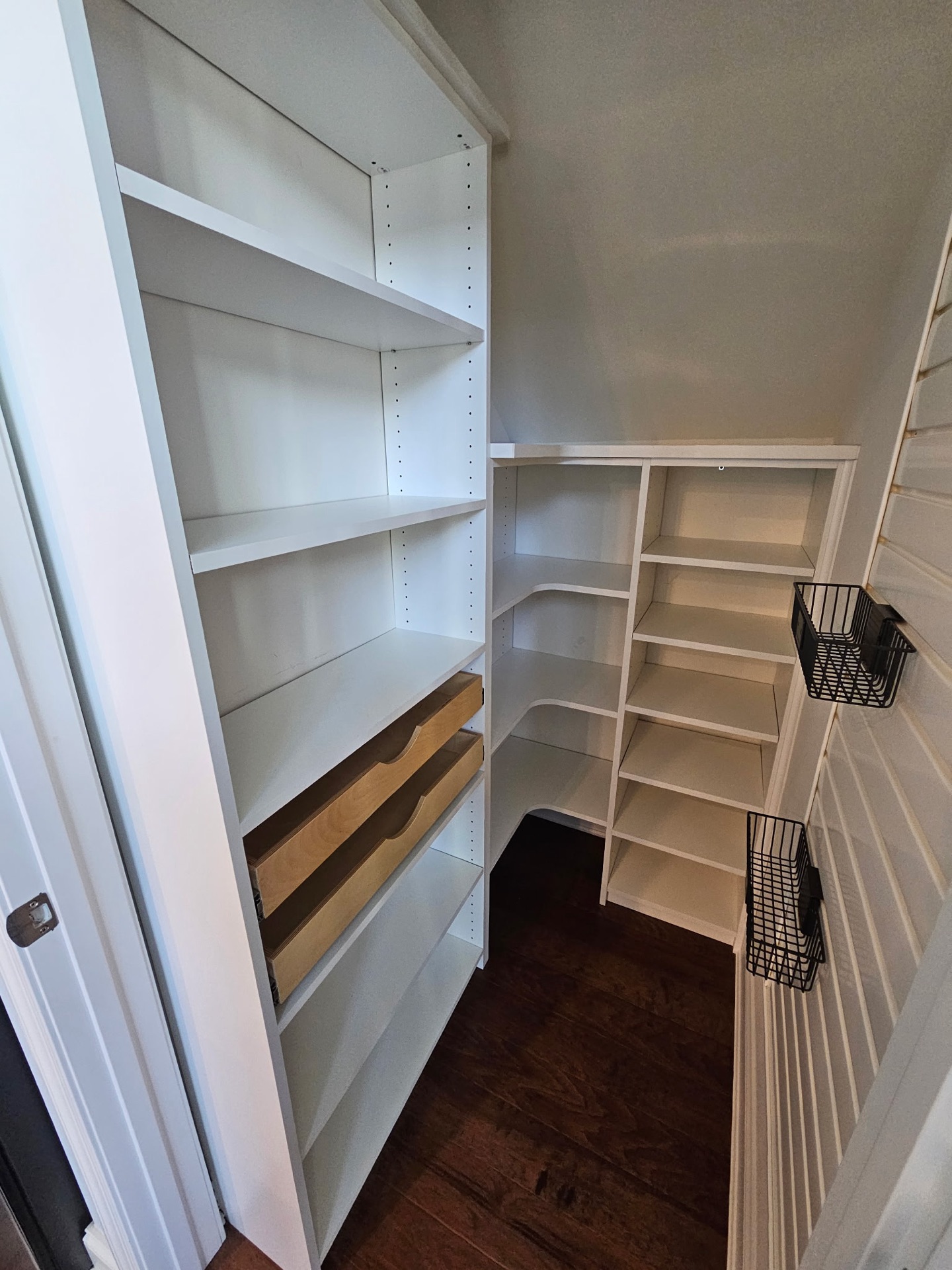 Under-stair built-in storage with fitted cabinets by Atlantic Source in Delaware